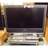 SONY 26'' FS TV WITH DVD & VHS RECORDER (WITH REMOTE)