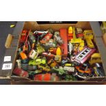 A CARTON OF MISC DINKY TOYS ALL PLAY WORN