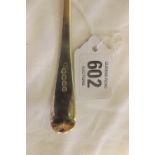 A GEORGE III SILVER SAUCE LADLE - LONDON 1808 P&W BATEMAN