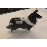 BESWICK FIGURE OF A BLACK & WHITE SHEEP DOG