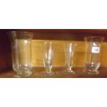 4 VARIOUS GLASS MEASURING JUGS