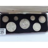 Victoria 1887 Jubilee specimen set - boxed 7 coins