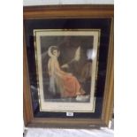 A.F.BARTOLOZZI - Col print of G. ROMNEY - The Spinster