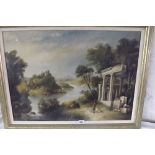 R. PEMBERY - A classic river landscape - 18 x 25 - signed