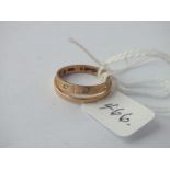 Two band rings in 9ct - 1.9gms