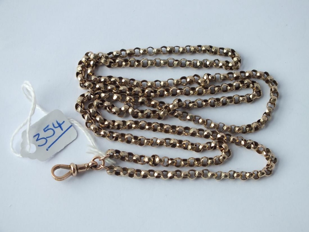 A BELCHER LINK NECK CHAIN IN 9CT - 20.5GMS