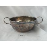 Two-handled christening bowl 4.5"DIA - B'ham 1944 - 119gms