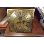 A George IIIoak cased Grandfather clock with square brass dial (8 day) by John Halifax, Barnsley