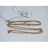 A fine neck chain in 9ct