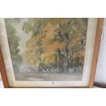 HERBERT GOODCLIFFE - Cows & drover in road - 14 zx16 - signed