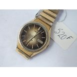 A gents SIEKO quarts wrist watch with seconds sweep & calander dial