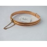 A 9ct bangle - 9.2gms