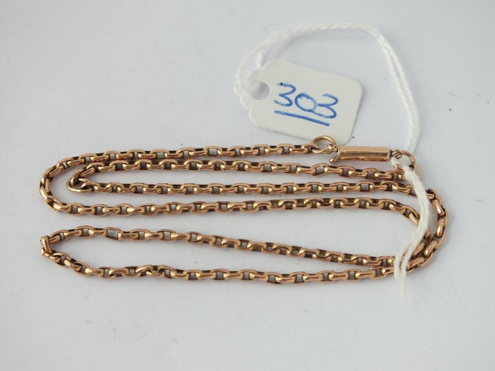 A rose gold necklace in 9ct - 5.4gms