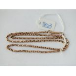 A rose gold necklace in 9ct - 5.4gms