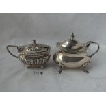 Two more mustard pots without liners - Chester 1898