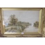 HENRY J KINNARD - View towards Arundel Castle, Sussex - 13 x 21 - signed