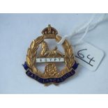 An East Lancashire military brooch Egypt campaign in 9ct - 6.6gms