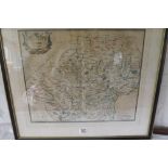 A ROBERT MORDEN Col map of Herefordshire