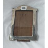 Plain arch-topped photo frame 7.5" high - B'ham 1930