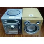 GOODMANS COMPACT DISC PLAYER WITH SEPARATE SPEAKER