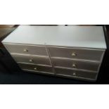 MELAMINE CHEST OF SIX DRAWERS