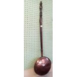 LONG HANDLED COPPER BED WARMER