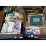 BOX WITH FIAT MEMORABILIA & MOTOR SPORT MAGS & MIXED TOYS