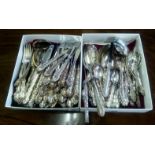 QTY OF STRASBOURG PATTERN COMMUNITY PLATED CUTLERY