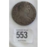 SILVER CROWN SIZED COIN DATED 1780