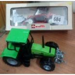 MANITOU TRACTOR WITH SHOVEL BOXED & SIKU DUETZ-FAHR GREEN TRACTOR UN-BOXED