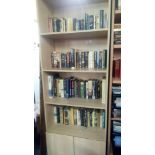 FOUR SHELVES OF HARD & SOFT BACK BOOKS - SMOKE AFFECTED