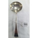 A GEORGE III SILVER SAUCE LADLE 1796 BY R.C.Z