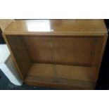 1950's STYLE GLASS FRONTED BOOKCASE