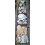 FOUR CARTONS OF MIXED CHINA WARE CUPS, MUGS, BOWLS ETC