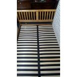 5FT SLATTED SLEIGH STYLE BED FRAME (NO MATTRESS)