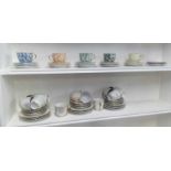 TWO SHELVES OF PATTERNED LUSTRE TEA WARE (FINE QUALITY)