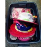 CARTON OF MIXED PART HATS, WIGS & PARTY ITEMS