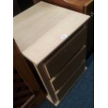 MODERN BEDSIDE CABINET WITH THREE DRAWERS
