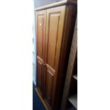 PINE DOUBLE DOOR WARDROBE A/F