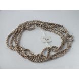 Silver linked chain - 81gms