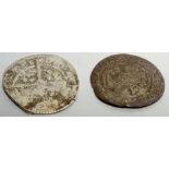 Two silver pennies Henry III 1216-1272