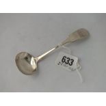 Early Victorian Exeter cream ladle - 1855 by EO