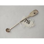 Unusual Irish spoon with small pouring ladle