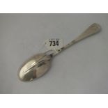 George I rat-tail tablespoon - London 1721