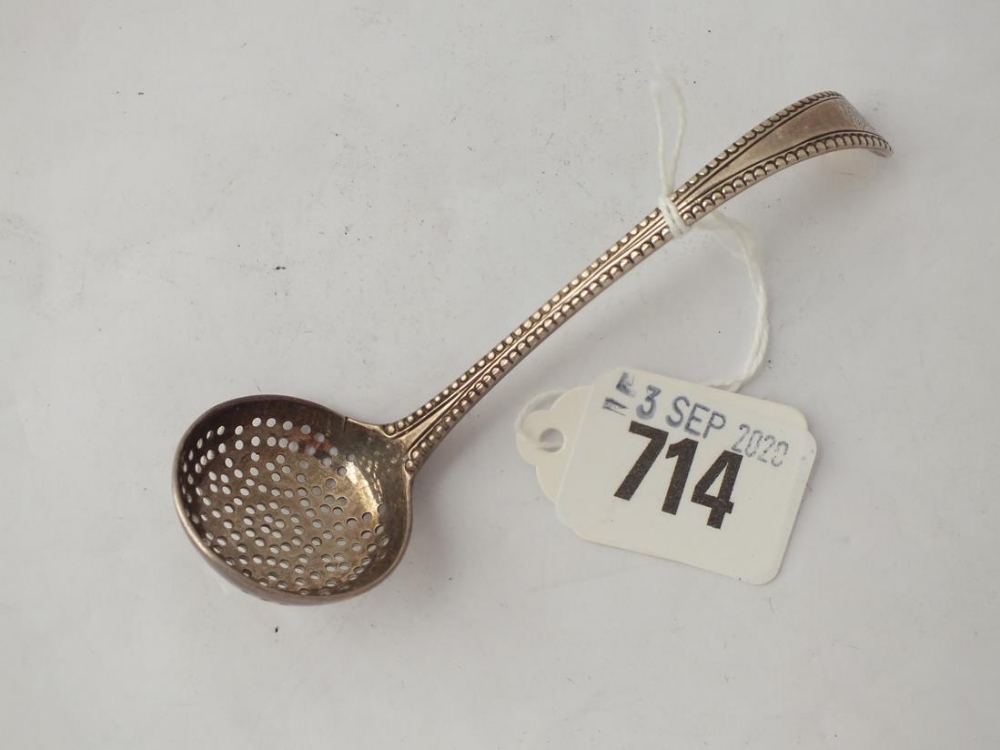Georgian bottom marked sifter spoon - circa 1780