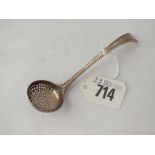 Georgian bottom marked sifter spoon - circa 1780
