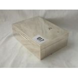 Good plain cigarette box - 5.5" wide - B'ham 1972