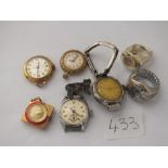 Quantity of ladies vintage wristwatches