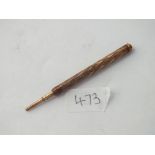 Small gilt retractable propelling pencil
