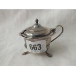 Circular mustard pot with bgl - B'ham 1906